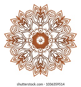 Modern floral vector ornaments. Decorative flower mandala. vector illustration.