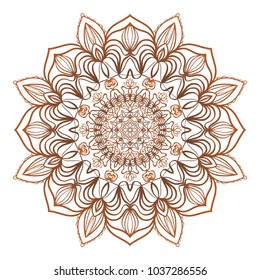Modern floral vector ornaments. Decorative flower mandala. vector illustration.