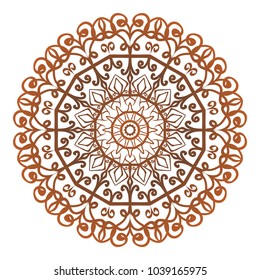 Modern floral vector ornaments. Decorative flower mandala. vector illustration.