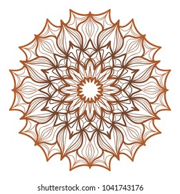 Modern floral vector ornaments. Decorative flower mandala. vector illustration.