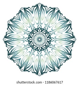 Modern floral vector ornaments. Decorative flower mandala. vector illustration