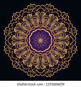 Modern floral vector ornaments. Decorative flower mandala. vector illustration