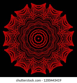 Modern floral vector ornaments. Decorative flower mandala. vector illustration