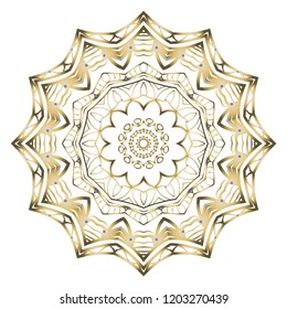 Modern floral vector ornaments. Decorative flower mandala. vector illustration