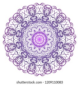 Modern floral vector ornaments. Decorative flower mandala. vector illustration