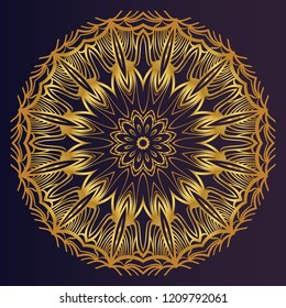 Modern floral vector ornaments. Decorative flower mandala. vector illustration