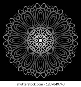 Modern floral vector ornaments. Decorative flower mandala. vector illustration