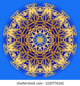 Modern floral vector ornaments. Decorative flower mandala. vector illustration