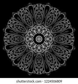 Modern floral vector ornaments. Decorative flower mandala. vector illustration