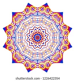 Modern floral vector ornaments. Decorative flower mandala. vector illustration