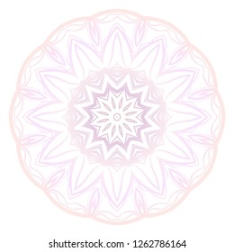 Modern floral vector ornaments. Decorative flower mandala. vector illustration