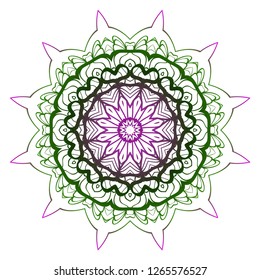 Modern floral vector ornaments. Decorative flower mandala. vector illustration