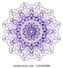 Modern floral vector ornaments. Fantastyc decorative flower mandala. vector illustration