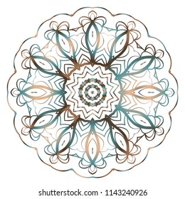 Modern floral vector ornaments. Fantastyc decorative flower mandala. vector illustration