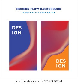 Modern flow background. Realistic gradient