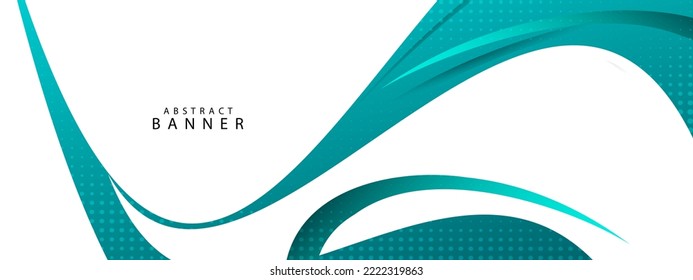 Modern flow color wave line banner design background