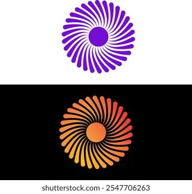 Um design moderno de logotipo de flor 