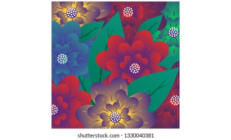 modern flower pattern