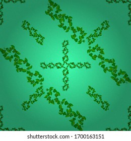 Modern flower pattern with royal flower. Seamless floral ornament. Colored orient pattern in red, green and brown colors.