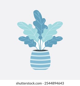 A modern flower pot vector illustration, room vector illustration design