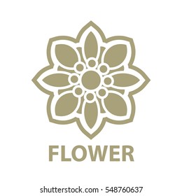 Modern flower Yoga logo