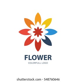 Modern flower Yoga logo