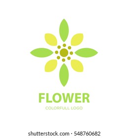 Modern flower Yoga logo