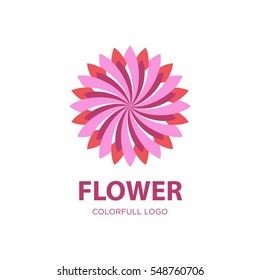 Modern flower Yoga logo