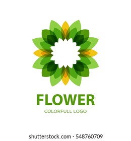 Modern flower Yoga logo