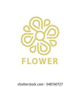 Modern flower Yoga logo