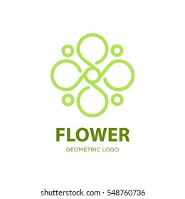 Modern flower Yoga logo