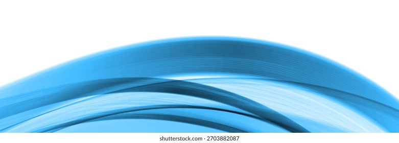 modern flowing graphic composed of layered blue wave bands, ideal for technology, branding, or presentation visuals.