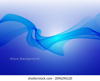 diseño moderno de ondas de gradiente azul