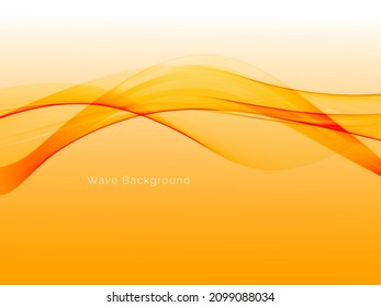 Modern flowing wave stylish dynamic background pattern vector