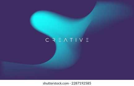 Modern Fluid Abstract Background with Blue Color Gradient Mesh Color For Your Sale Banner Marketing, Poster, Cover, Page and More. Vector Eps 10