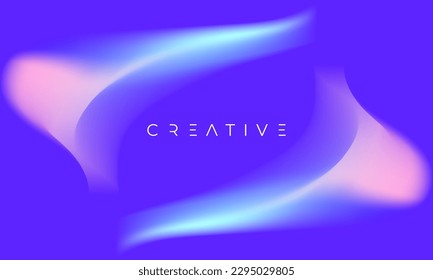 Modern Fluid Abstract Background with Blue and Purple Color Gradient Mesh Color For Your Sale Banner Marketing, Poster, Cover, Page and More. Vector Eps 10