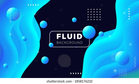 Diseño de fondo del resumen del fluido moderno con colores brillantes y colorido con flujo 3d del gradiente y ilustración de forma 3d