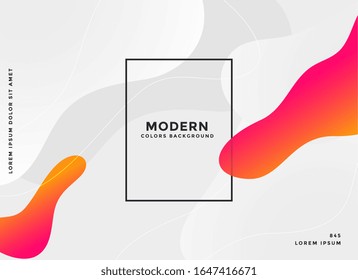 modern fluid abstract vibrant background design