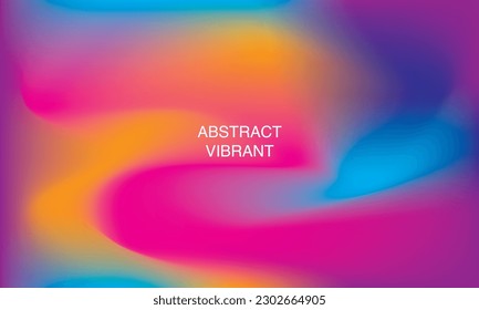 Modern Fluid Abstract wavy background with gradient mesh. Liquid vibrant colour flow. EPS vector