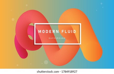 Fondo fluido moderno con color brillante para la web, promociones, presentaciones.ilustración vectorial