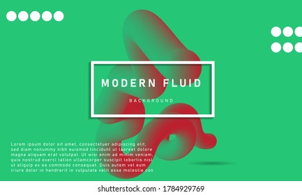 Fondo fluido moderno con color brillante para la web, promociones, presentaciones.ilustración vectorial