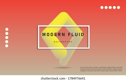 Modern fluid background with bright color for web, promotions, presentations.vector illustration