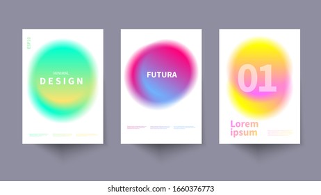 Modern fluid background, circle neon illustration, gradient vector flyer, dynamic surreal template