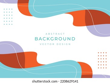Modern fluid background design with curve shapes