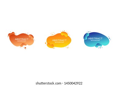 modern fluid background, Gradient abstract banners with flowing liquid shapes. Template for the design of a logo, flyer or presentation
