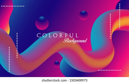 modern fluid background with gradient color. vector illustration