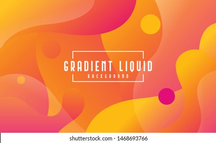 Modern fluid background with liquid color