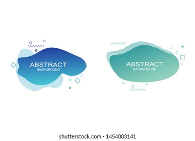 modern fluid banner shape background set. minimal Geometric gradients abstract with flowing liquid shapes. Template for the design of a logo, flyer or presentation background. Vector illustration