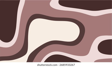Modern fluid brown beige abstract background vector design