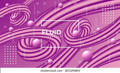 Modern Fluid colorful Background design template 